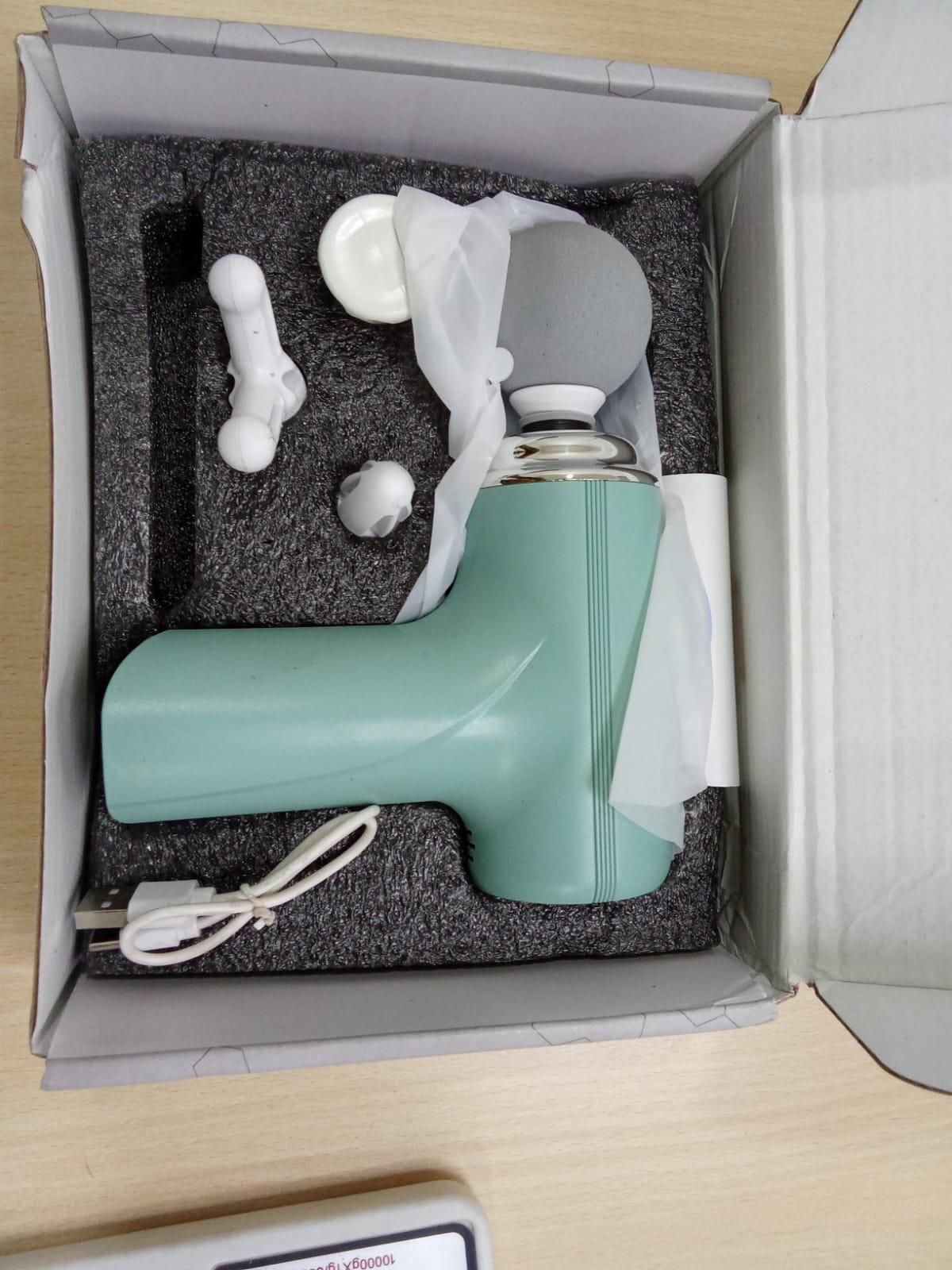 Gun Massager Deep tissue massage gun, 6-speed intensity, Silicone round head, Full body gun massager.