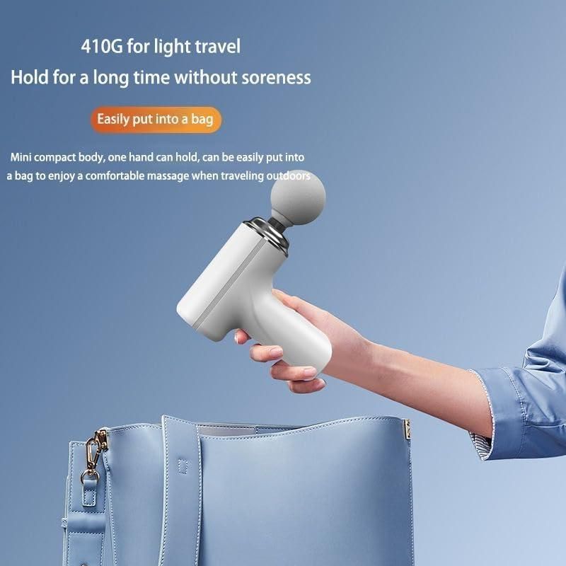 Gun Massager Deep tissue massage gun, 6-speed intensity, Silicone round head, Full body gun massager.