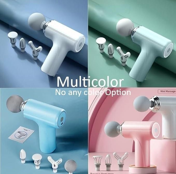 Gun Massager Deep tissue massage gun, 6-speed intensity, Silicone round head, Full body gun massager.
